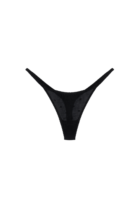 Polka Broderie Thong