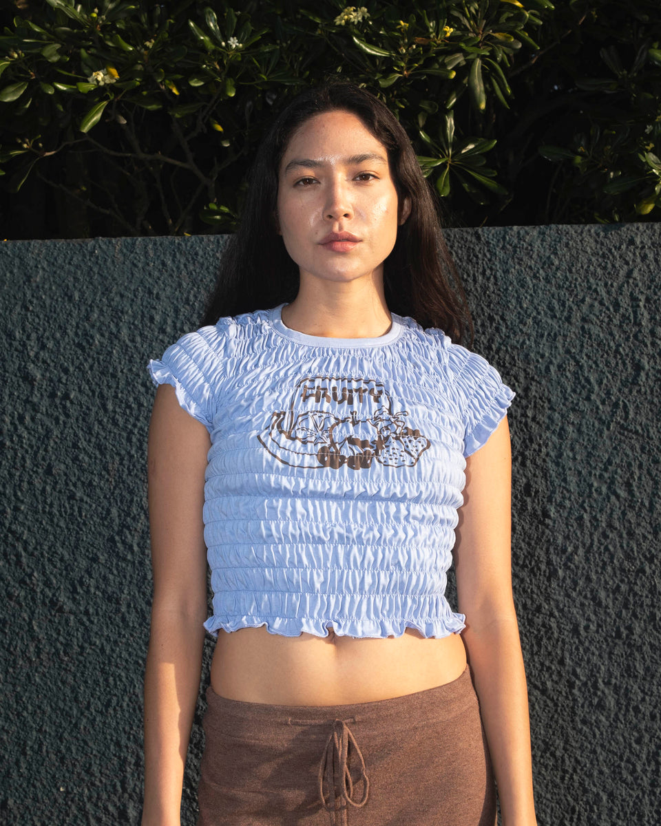 Periwinkle Souvenir TShirt Fruity Booty