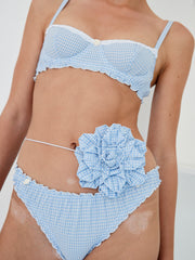 Blue Gretel Balconette Bra