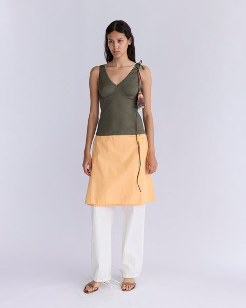 Apron Midi Skirt