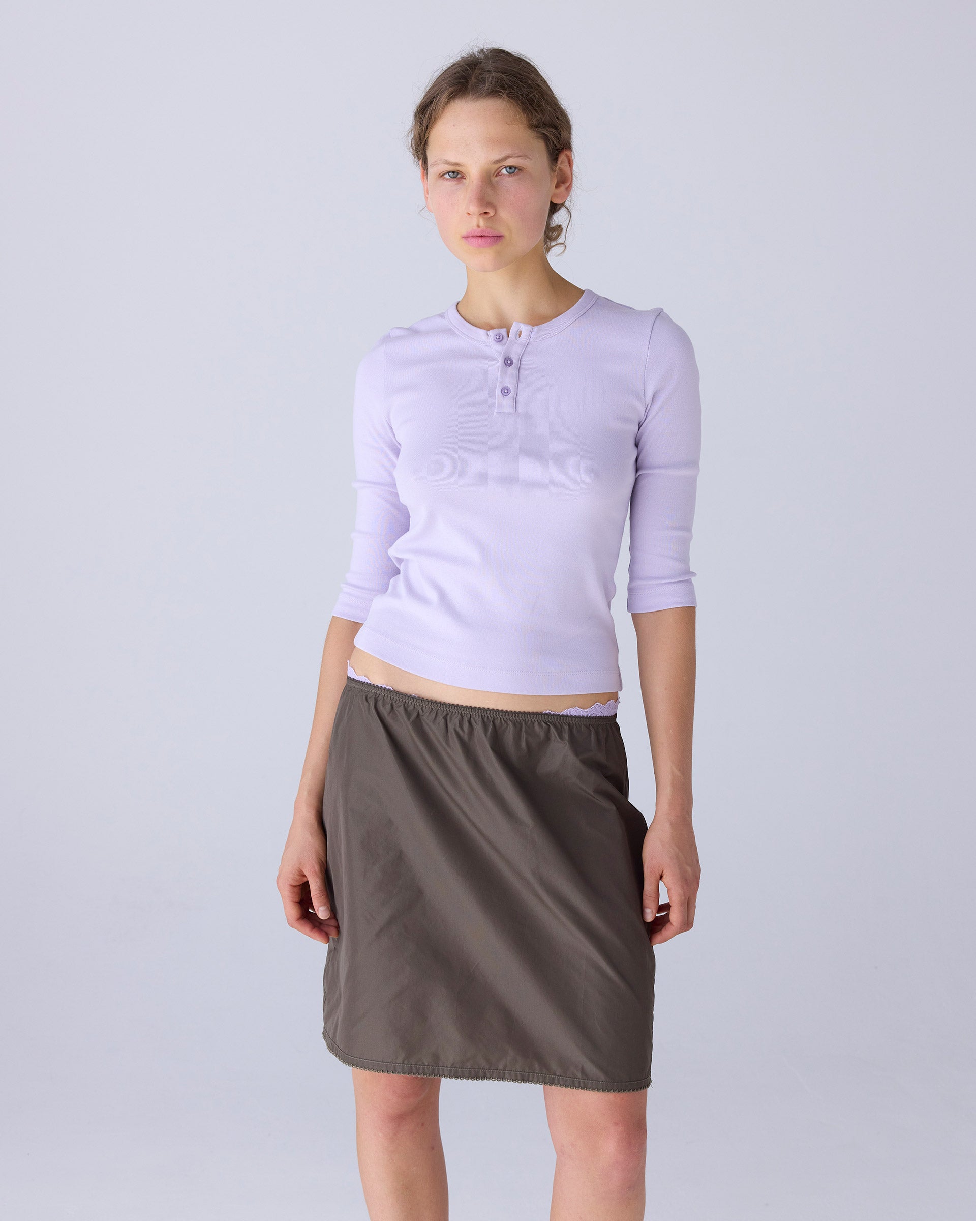 Khaki Midi Skirt