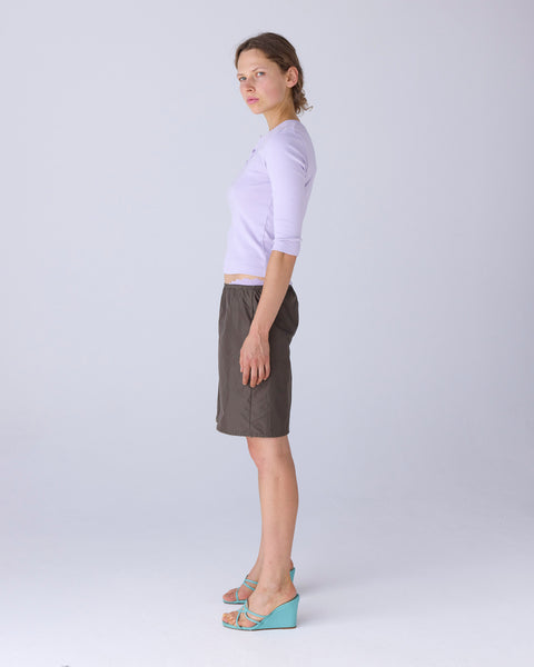 Khaki Midi Skirt