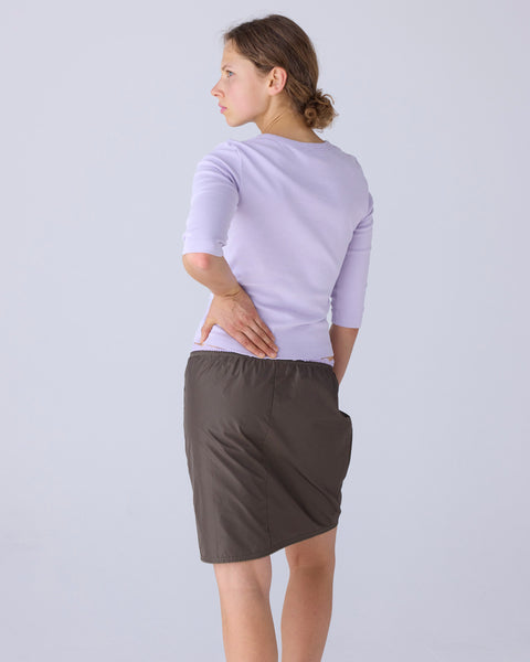 Khaki Midi Skirt