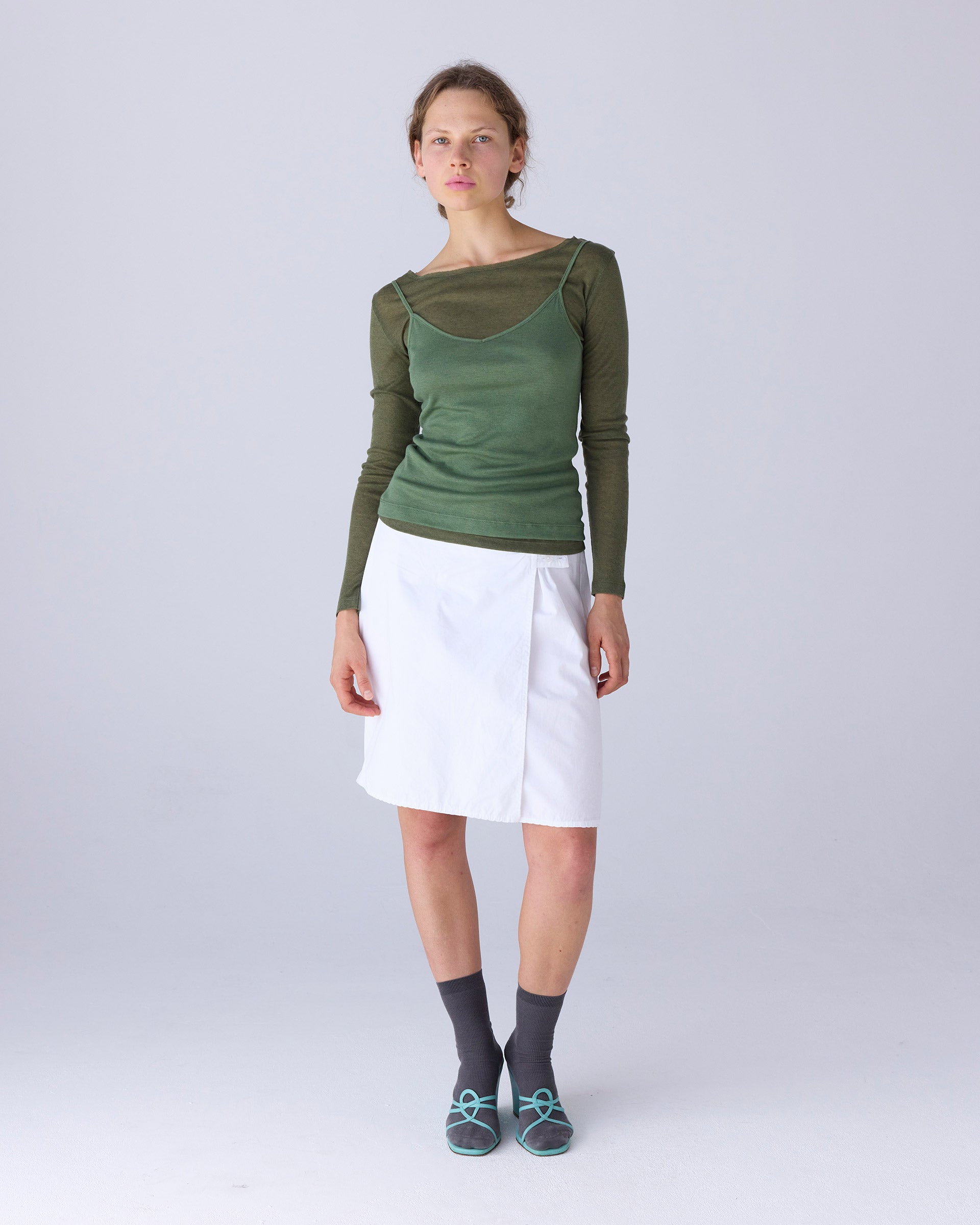Apron Midi Skirt