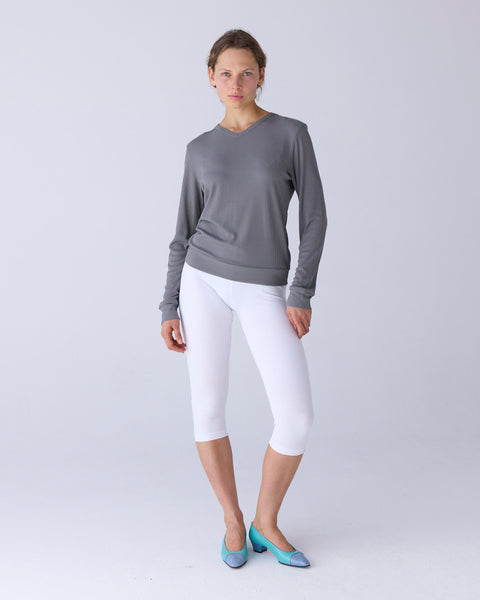 Rib V-Neck