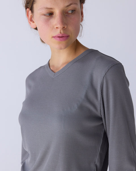 Rib V-Neck