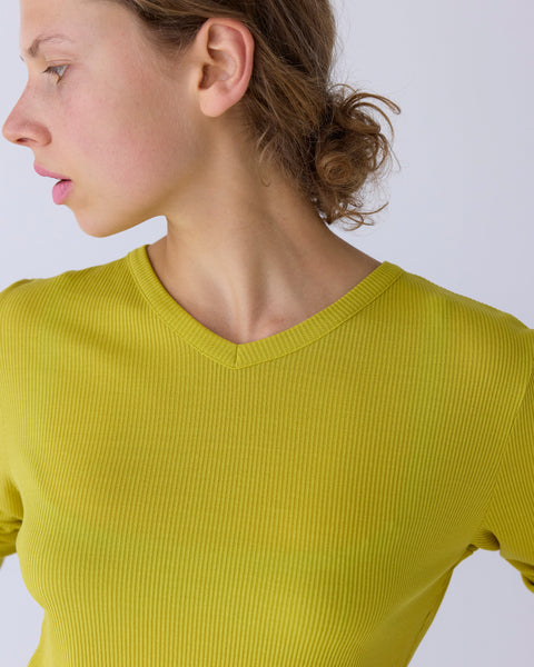 Rib V-Neck
