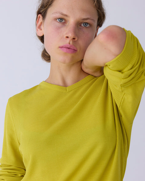 Rib V-Neck