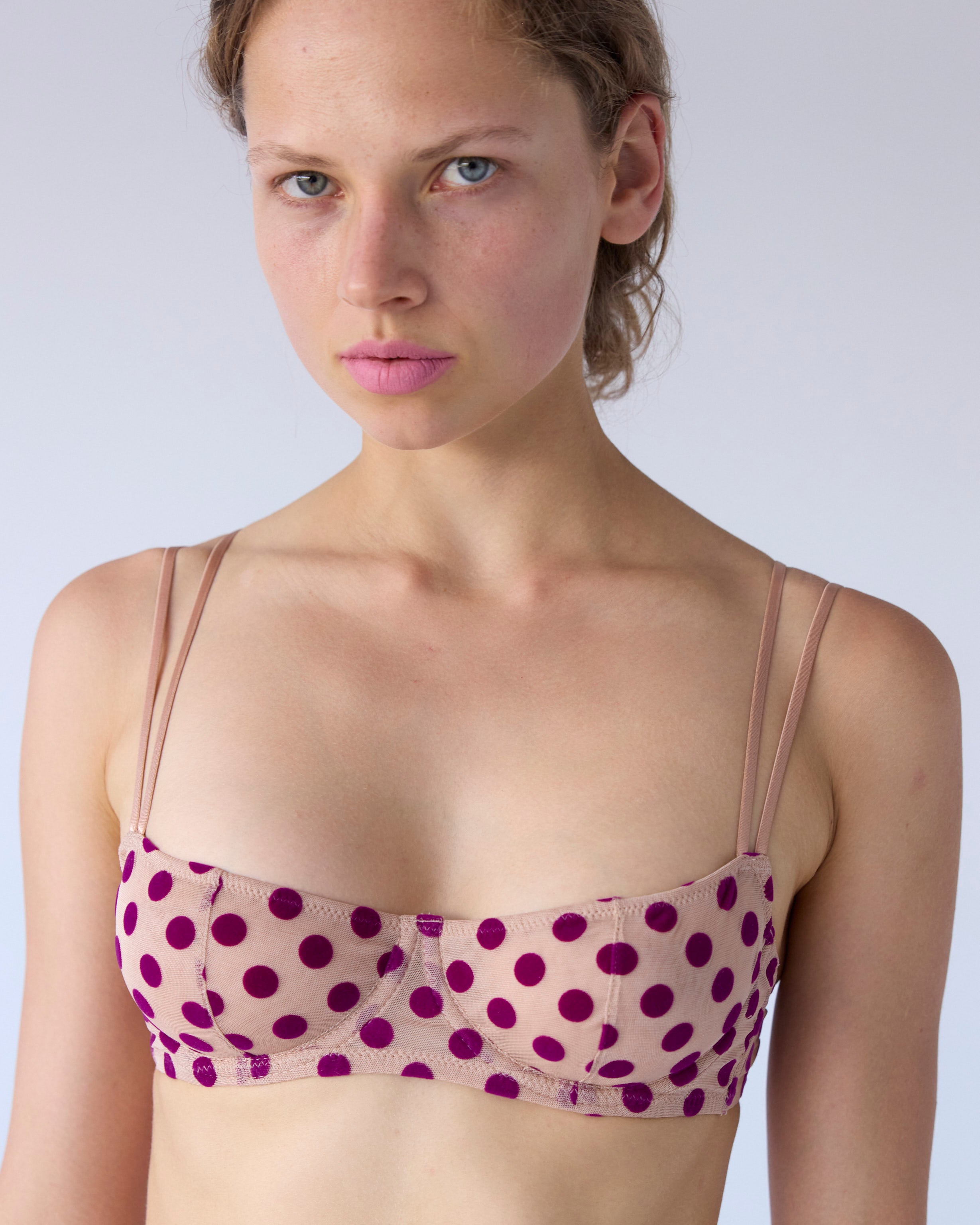 Polka Flock Bra