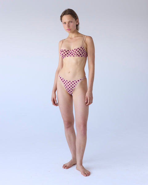 Polka Flock Bra