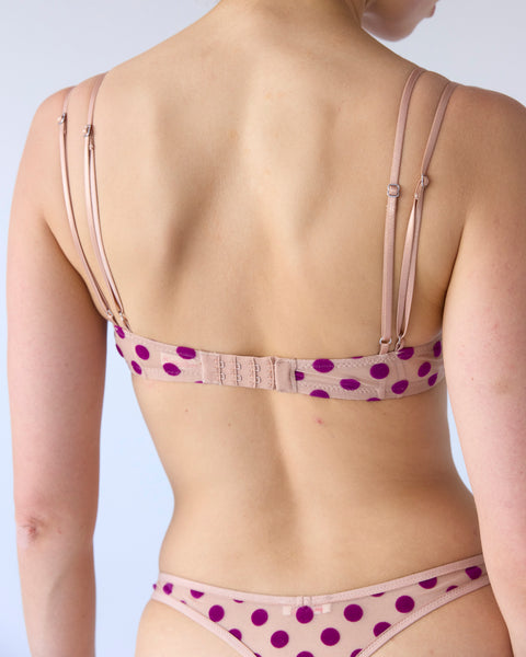 Polka Flock Bra