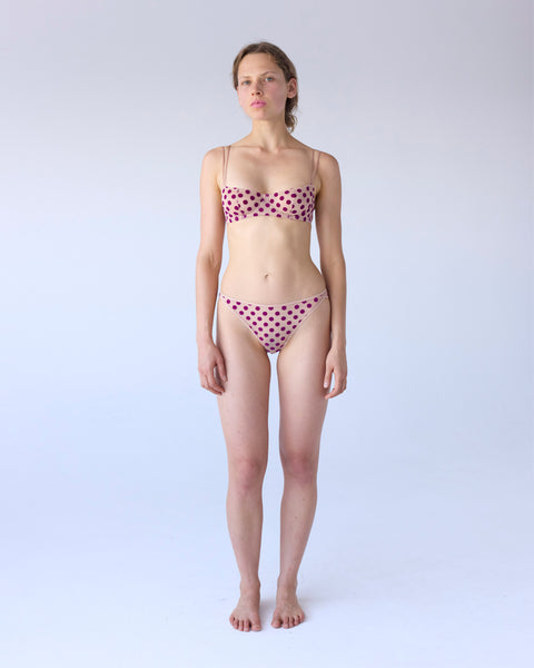 Polka Flock Bra
