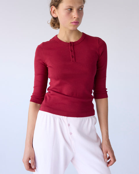 Berry Henley Tee