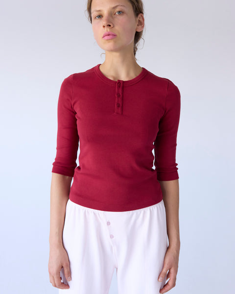 Berry Henley Tee