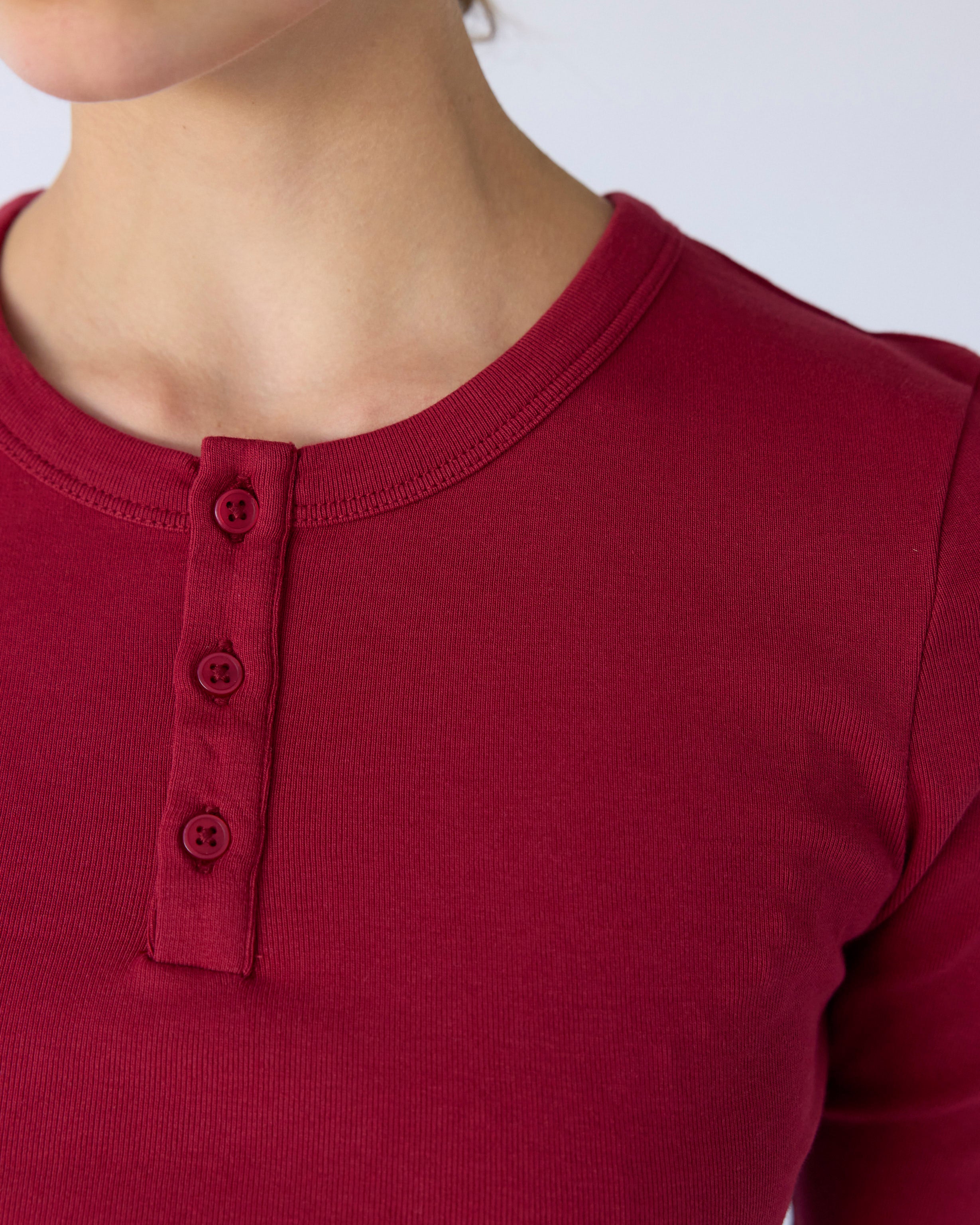 Berry Henley Tee