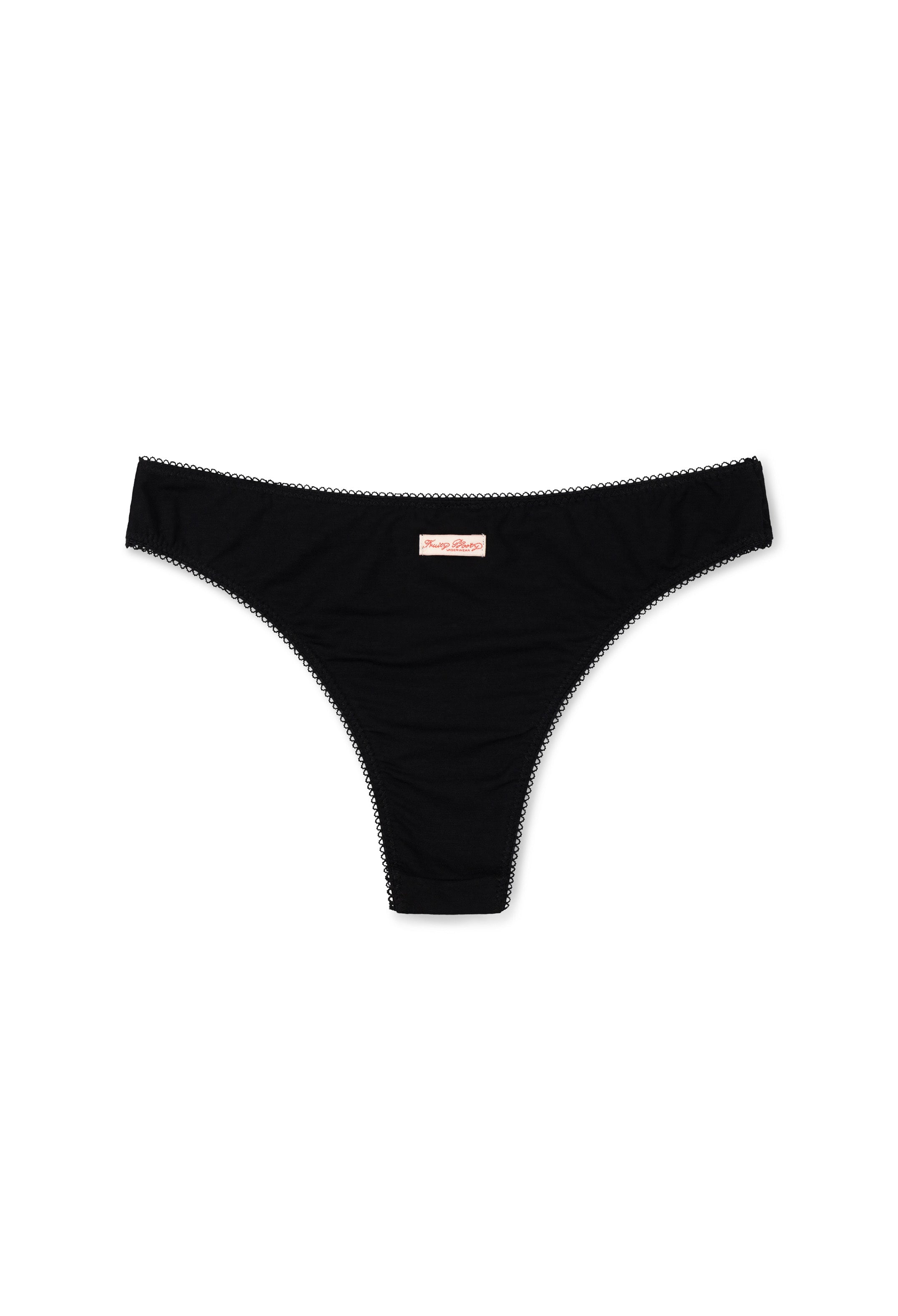 Black Fruity Commando Brief