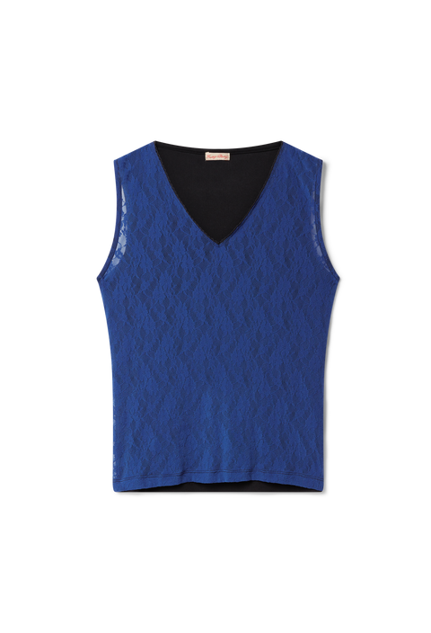 Contrast Lace Tank