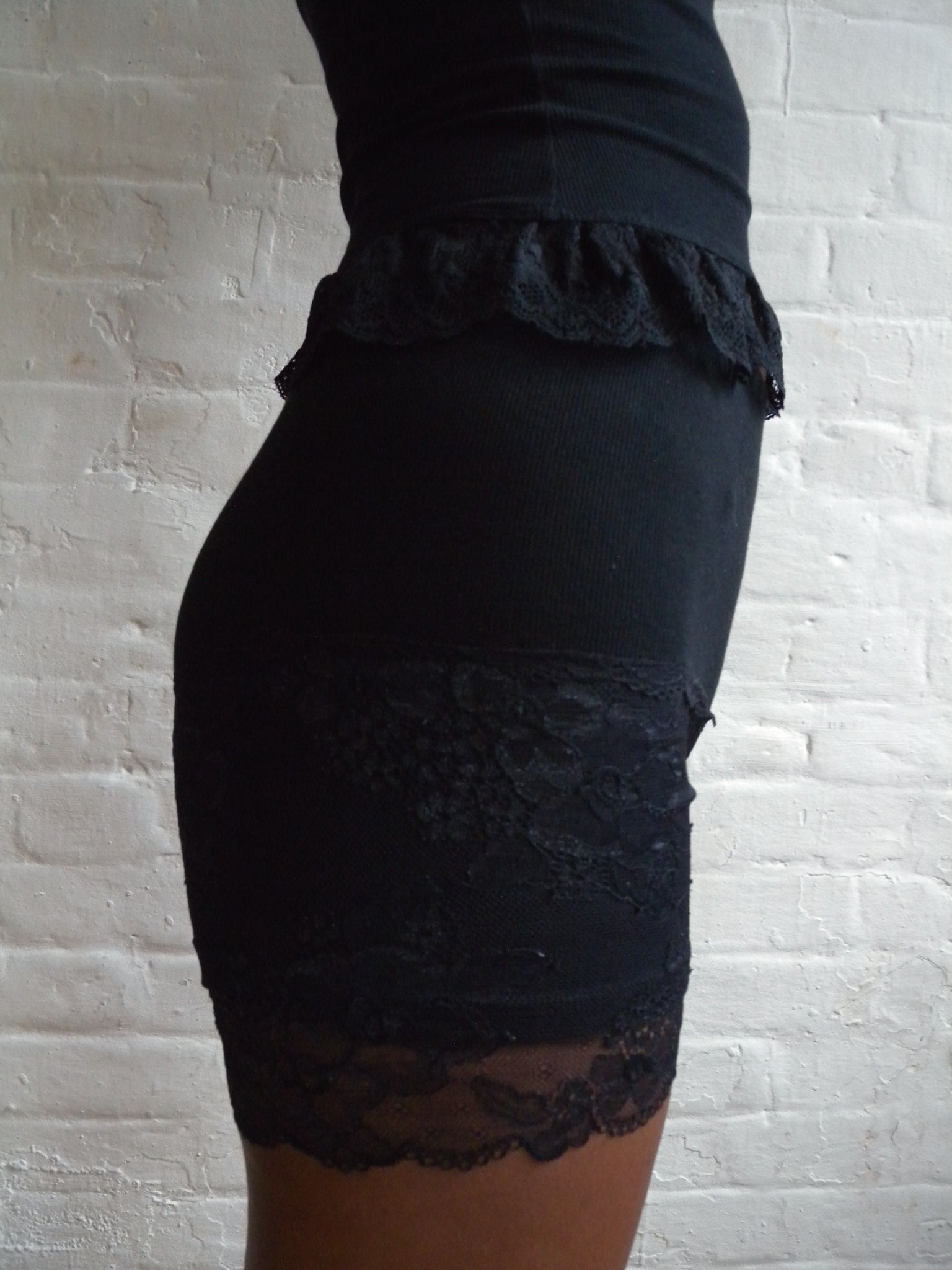 Black Lace Shorties