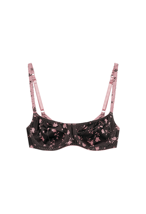 Rosy Jacquard Bra