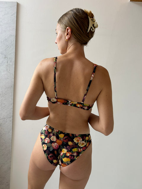 Carmen Floral Bikini Top