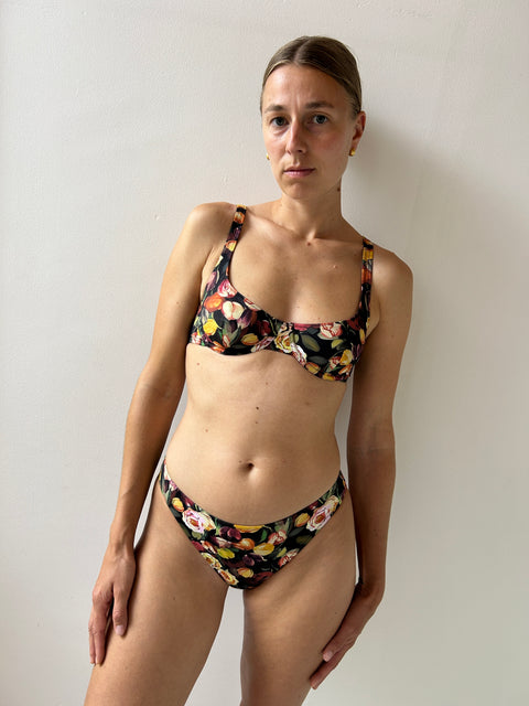 Carmen Floral Bikini Top