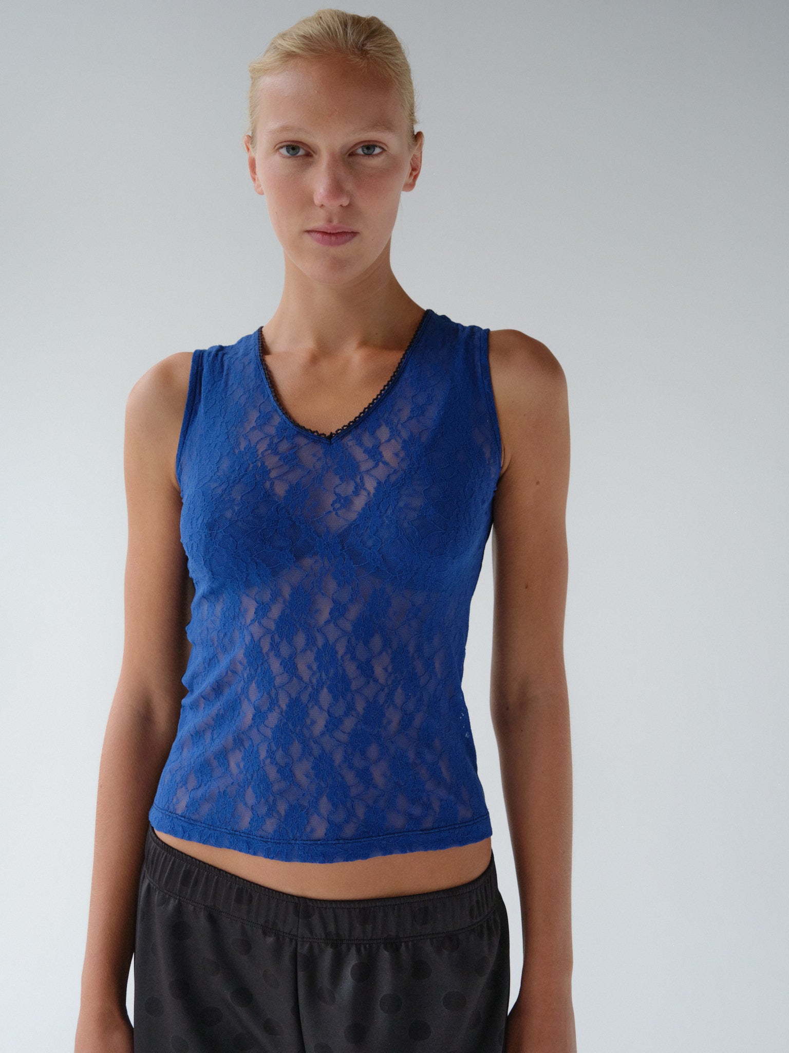 Contrast Lace Tank