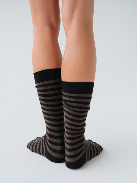 Britta Cotton Stripe Knee-Highs
