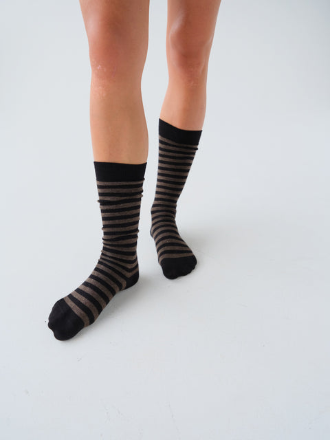 Britta Cotton Stripe Knee-Highs