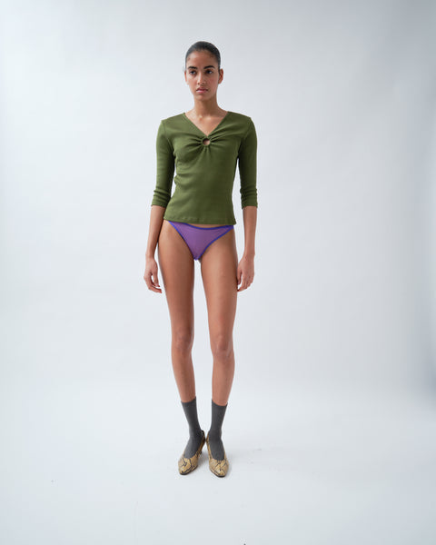 Ring 3/4 Sleeve Top