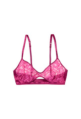 Fuchsia Lace Bra