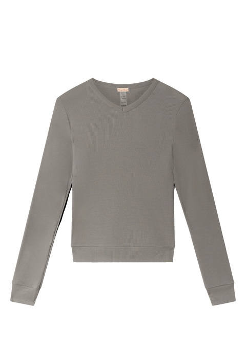 Rib V-Neck