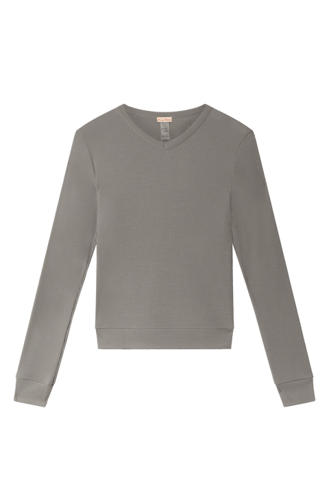 Rib V-Neck