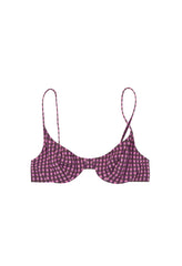 Grape Zoe Bikini Top