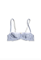 Blue Gretel Balconette Bra