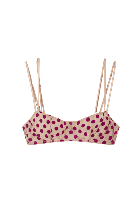 Polka Flock Bra