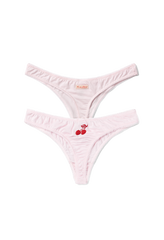 Blush Commando Thong Duo